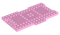 Brick, Modified 8 x 16 x 2/3 with 1 x 4 Indentations and 1 x 4 Plate, 18922 Bright Pink U