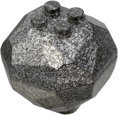 Rock 4 x 4 Octagonal Boulder (30293 / 30294), 30294c01 Speckle Black-Silver U