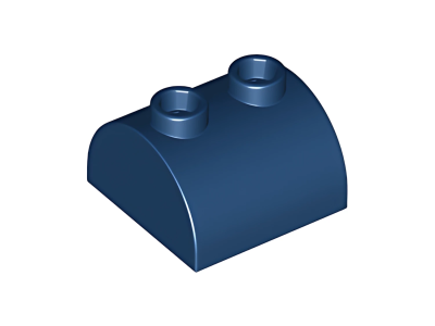 Деталь LEGO Lego Slope, Curved 2 x 2 x 1 Double with 2 Studs 30165 Dark Blue U