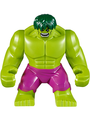 Минифигурка Lego Super Heroes Hulk with Dark Green Hair and Magenta Pants sh371