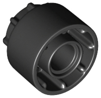 Technic Driving Ring Extension with 8 Teeth Inside and Outside, 35186 Black N