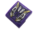 Slope, Curved 2 x 2 x 2/3 with Gold and Silver Mechanical Pattern (Sticker) - Set 76144, 15068pb221  