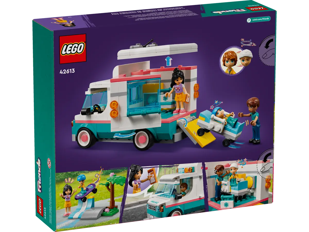 Конструктор LEGO Friends 42613 Машина скорой помощи городской больницы  Хартлейк