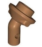 Bar 1L with Angled Hollow Stud, 65578 Medium Nougat N