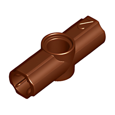 Деталь LEGO Technic, Axle and Pin Connector Angled #2 - 180 degrees 32034 Reddish Brown U