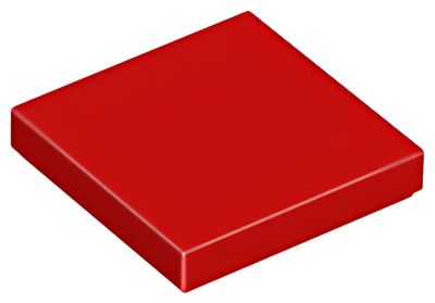 Деталь LEGO Tile 2 x 2 with Groove 3068b (1136, 63327, 78814, 88409) Red U