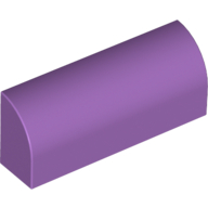 Slope, Curved 1 x 4 x 1 1/3, 6191 Medium Lavender U
