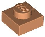 Plate 1 x 1, 3024 Nougat N