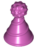 Minifigure, Hat with Small Pin, Party Hat, 24131 Magenta U