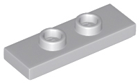 Plate, Modified 1 x 3 with 2 Studs (Double Jumper), 34103 Light Bluish Gray N