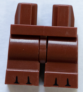 Hips and Medium Legs with Black Gaps Between 6 Toes Pattern, 970cm00pb009 Reddish Brown U