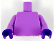 Torso Plain / Medium Lavender Arms / Dark Purple Hands, 973c084  