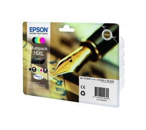 Комплект картриджей Epson 16XL T1636 Multipack оригинальный WF-2010W, WF-2510WF, WF-2520NF, WF-2530WF, WF-2540WF C13T16364010