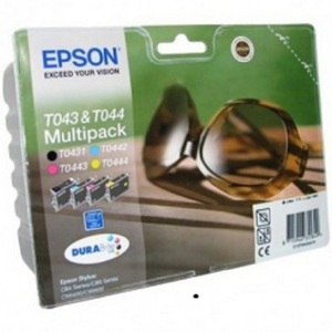 Комплект картриджей Epson T0432 Multipack BCMY C13T0432010 для Epson Stylus C84, С84PE, C86, C86PE, CX6400, CX6600 оригинальный набор C13T04324010