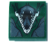 Slope, Curved 2 x 2 x 2/3 with Dark Green and Dark Bluish Gray Armor Plates, Black Lines and Silver Highlights Pattern (Sticker) - Set 76083, 15068pb424  