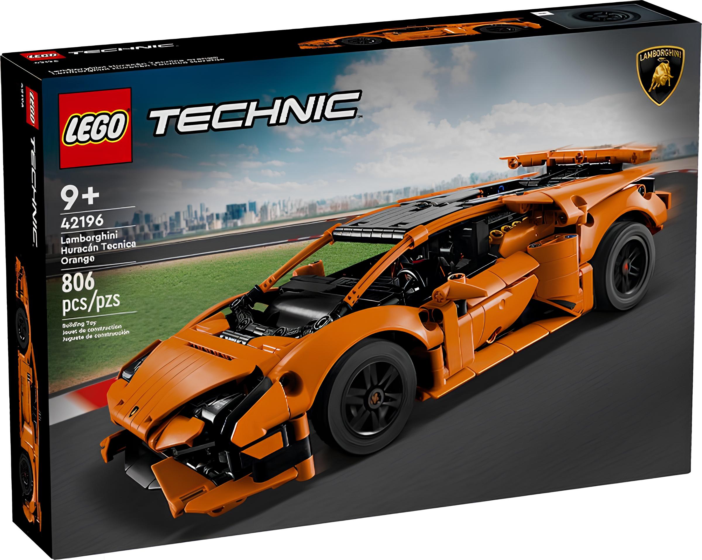 Lego technic orange race car sale