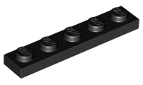 Plate 1 x 5, 78329 Black N