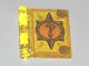 Minifigure, Utensil Book Cover with Gold Circle with Spikes, Question Mark, Bright Light Orange Highlights Pattern (Nexo Knights Book of Deception), 24093pb001  