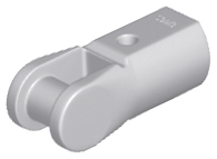 Деталь Lego Bar Holder with Handle 23443 Light Bluish Gray N