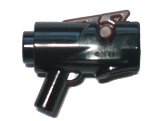 Пистолет с затвором Lego Minifigure, Weapon Gun, Mini Blaster / Shooter with Dark Bluish Gray Trigger (15391 / 15392) 15391c02