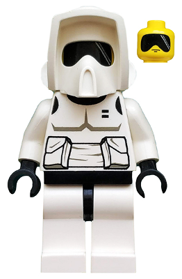 Минифигурка Lego Star Wars  Imperial Scout Trooper - Yellow Head, Dark Gray Torso Print sw0005