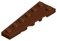 Wedge, Plate 6 x 2 Left, 78443 Reddish Brown N