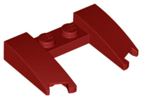 Wedge 3 x 4 x 2/3 Curved with Cutout, 11291 Dark Red U