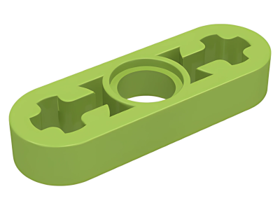 Деталь LEGO Technic, Liftarm Thin 1 x 3 - Axle Holes 6632 Lime N