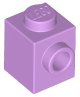 Brick, Modified 1 x 1 with Stud on Side 87087 Medium Lavender U
