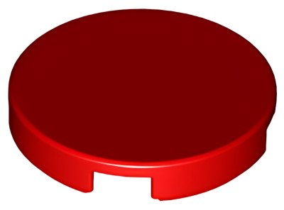 Деталь LEGO Tile, Round 2 x 2 with Bottom Stud Holder 14769 (83056) Red N