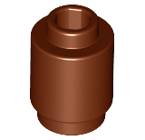 Brick, Round 1 x 1, 3062 Reddish Brown N