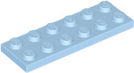 Plate 2 x 6, 3795 Bright Light Blue N