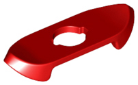 Minifigure Armor Shoulder Pads with Pointed Ends, 41637 Red U