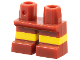 Legs Short with Molded Horizontal Yellow Stripes Pattern, 41879pb001  