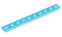 Plate 1 x 10, 4477 Medium Azure N