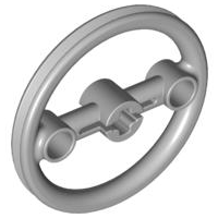 Technic, Steering Pulley Large, 3736 Light Bluish Gray N
