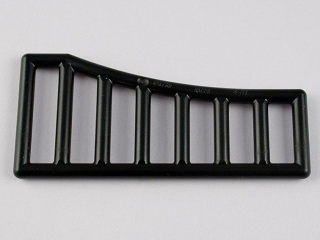 Bar 1 x 8 x 3 - 1 x 8 x 4 Grille Curved, 95229 Black U
