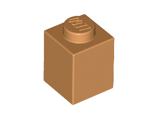 Brick 1 x 1, 3005 Medium Nougat N