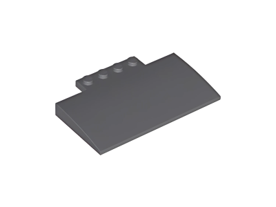 Деталь LEGO Slope, Curved 5 x 8 x 2/3 with 4 Studs 15625 Dark Bluish Gray U