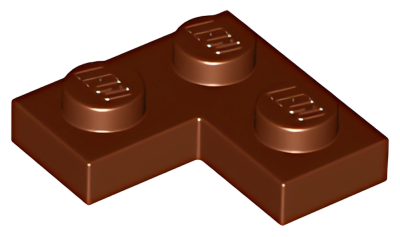 Деталь LEGO Plate 2 x 2 Corner 2420 Reddish Brown U