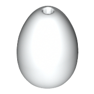 Egg with Small Pin Hole, 24946 White N
