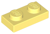 Plate 1 x 2, 3023 Bright Light Yellow N