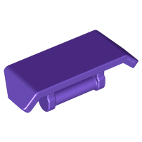 Vehicle, Spoiler with Bar Handle, 98834 Dark Purple U