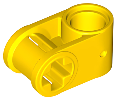 Деталь LEGO Technic, Axle and Pin Connector Perpendicular 6536 Yellow U