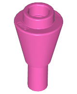 Cone 1 x 1 Inverted with Bar 11610 Dark Pink U