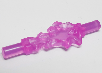 Power Burst, Bolt Small with Bar Ends, 35032c Trans-Dark Pink U