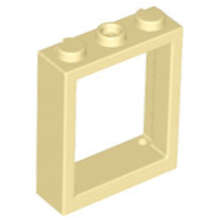Window 1 x 3 x 3 Flat Front, 51239 Tan U