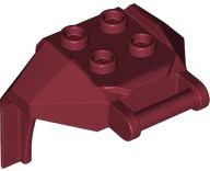 Деталь Lego Large Figure Armor, Chest with 4 Studs and Bar Handle 27167 Dark Red U