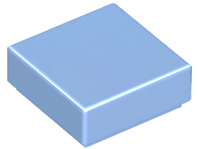 Деталь LEGO Tile 1 x 1 with Groove 3070b Medium Blue N