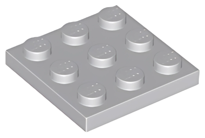 Деталь LEGO Plate 3 x 3 11212 Light Bluish Gray U